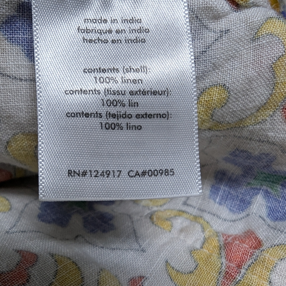 WeWoreWhat 100% Linen Shortalls Size M Romper Bib Overall - Picture 10 of 11